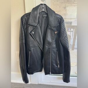 Topshop vegan leather jacket